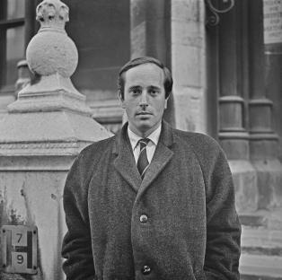 Black and white photo of Brian Glanville.