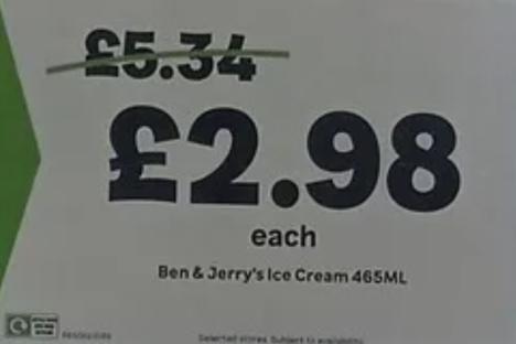 Bargain hunters go wild as major supermarket slashes the price of Ben & Jerry’s to half price for the warm weather