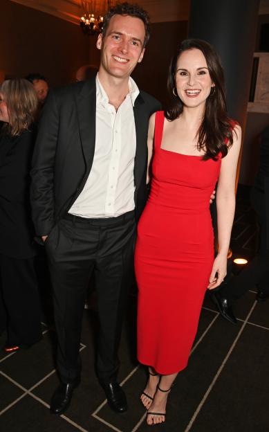 Jasper Waller-Bridge and Michelle Dockery at the BFI Chairman's dinner.