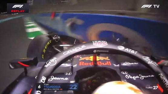 Red Bull in fresh disaster as Verstappen’s new team-mate Yuki Tsunoda smashes into wall as Saudi GP session suspended