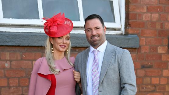 Helen Flanagan looks amazing as she glams up in pink dress for Grand National with boyfriend Robbie Talbot