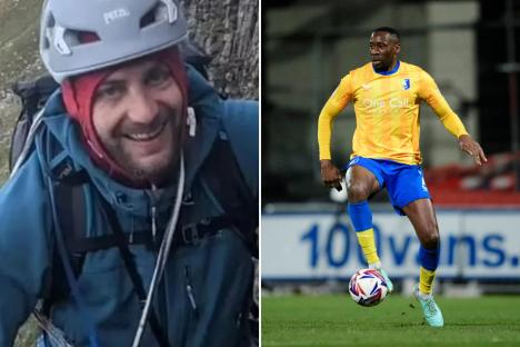 Footballer is jailed after killing cyclist in horror crash as he drove young children in his £100K Mercedes