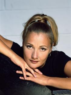Portrait of Whigfield, a Danish singer.