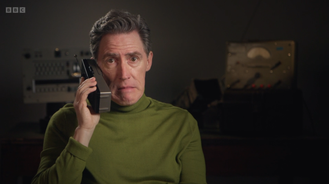 Man on phone with worried expression.