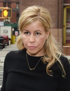 Liza Ghorbani arriving at New York State Supreme Court.