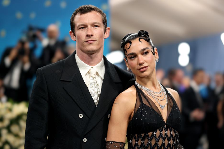 Dua Lipa and Callum Turner at the Met Gala.