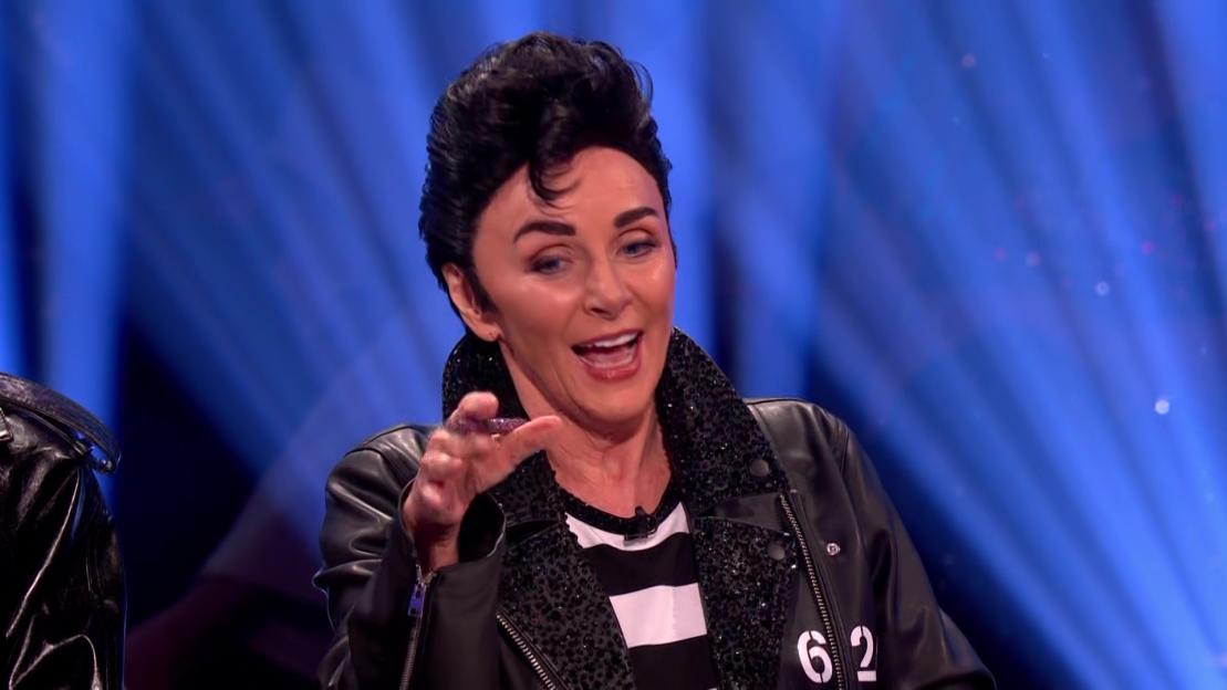 Shirley Ballas dressed as Elvis Presley from Strictly Come Dancing.
