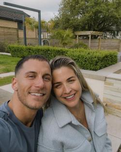 Gemma Atkinson and Gorka Marquez smiling for a selfie.