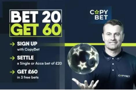 Ipswich vs Arsenal: Bet £20 on Premier League clash and get £60 in free bets with Copybet