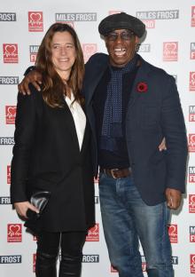 Nancy Hallam and Ian Wright at a Miles Frost Fund event.