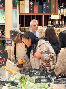 Rihanna shopping for groceries.