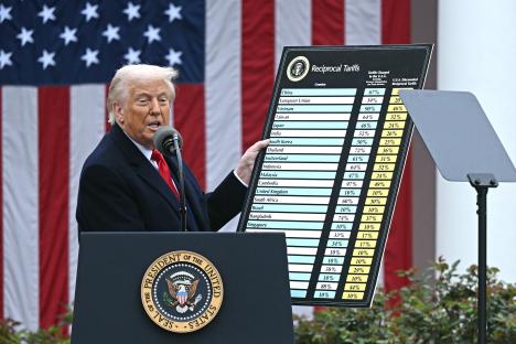 President Trump announces reciprocal tariffs.