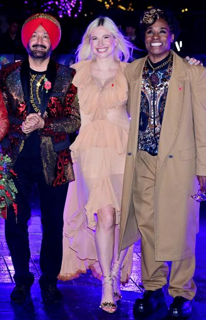 The cast of Christmas Karma lighting up the London Eye, London, UK - 04 Nov 2025