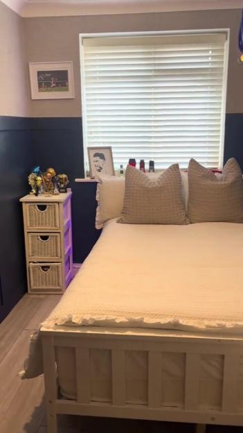 American-style bedroom makeover.