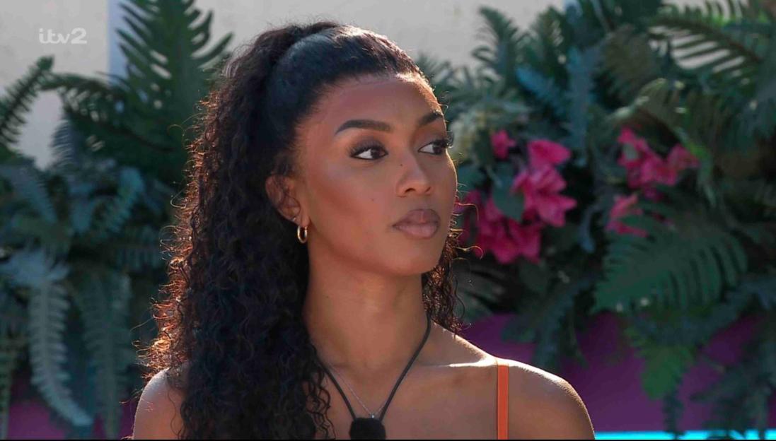 Maya Jama on Love Island.