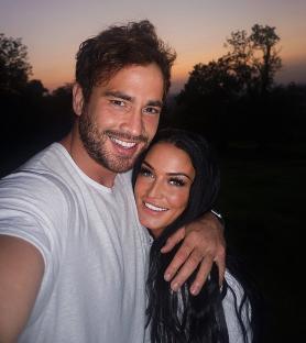 Danny Cipriani with his fiancée Victoria Rose.