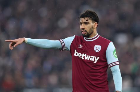 Lucas Paqueta of West Ham United giving instructions during a match.