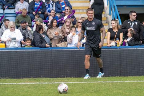 Dan Osborne at a celebrity soccer match.