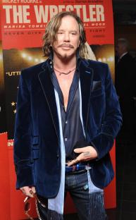 Mickey Rourke at the premiere of The Wrestler.
