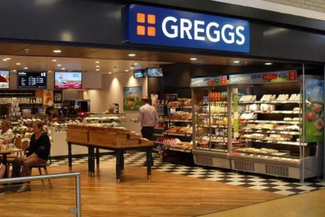 Interior of a Greggs store.