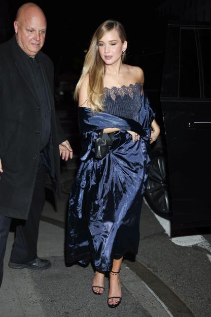 Jennifer Lawrence on the Upper East Side in New York City.