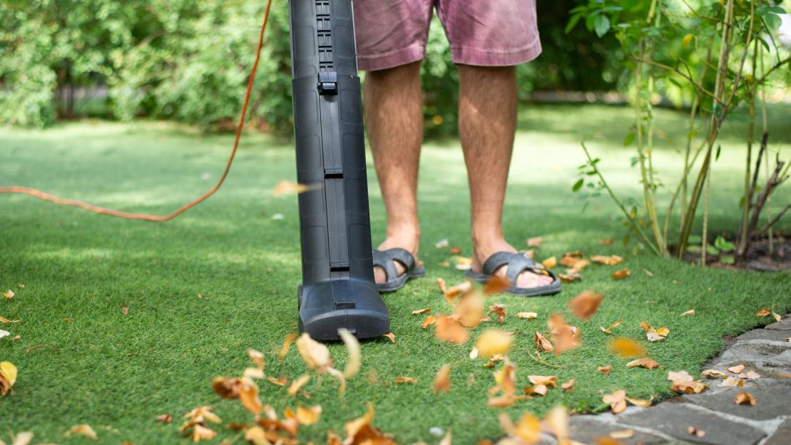 ‘Vacuum mulching’ can keep your lawn green and healthy in Fall despite the falling leaves – any mower can be transformed