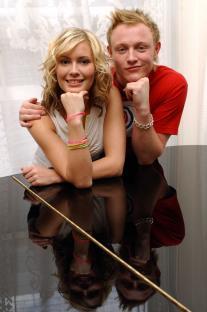 Jemini, the UK's Eurovision Song Contest entry, at a press launch.