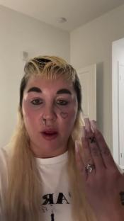 Amanda Bynes in a TikTok video.