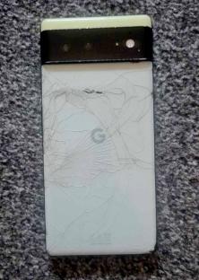 Cracked Google phone.