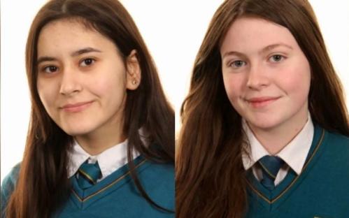 Photos of Kiea McCann and Dlava Mohamed, two teenagers who died in a car crash.