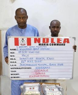 NDLEA busts syndicate, arrests three suspects sponsoring pilgrims with cocaine to hajj in Kano