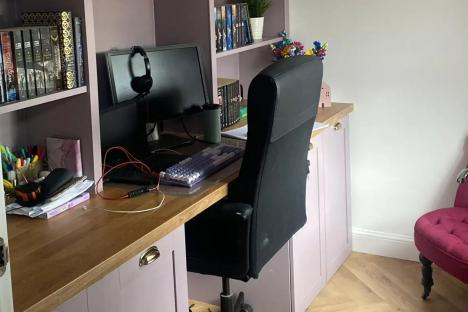 I was quoted £6.5k for a built-in office – I did it myself using IKEA buys & people can’t believe how good it looks 