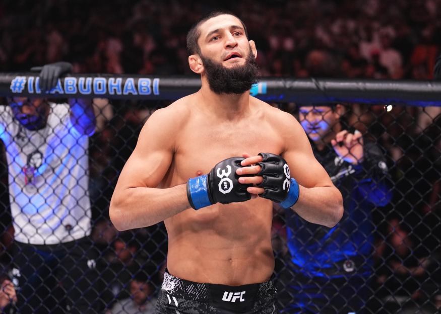 Khamzat Chimaev in UFC 294 fight.