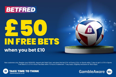 Arsenal vs Fulham: Get £50 in football free bets with Betfred