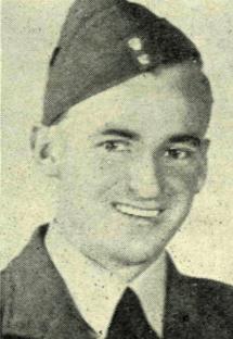Black and white photo of John Gartside, a British airman.