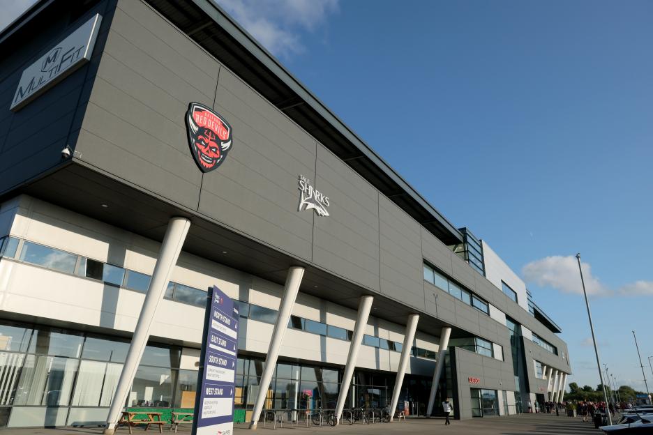 Salford Community Stadium exterior.