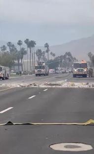 One dead and ‘body parts in road’ after ‘car bomb’ explodes at Palm Springs IVF lab & cops probe ‘act of terror’