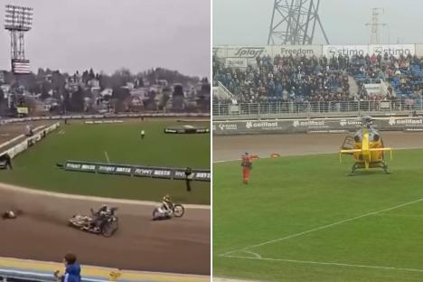 Tai Woffinden crash: Three-time World Speedway Champion airlifted to hospital after horrifying crash