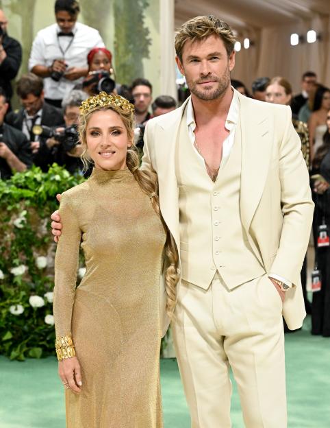Elsa Pataky and Chris Hemsworth at the Met Gala.