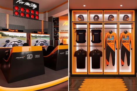 Hilton introduce £2000-a-night McLaren hotel suite with twin F1 simulators, bar and smoothie delivered every morning