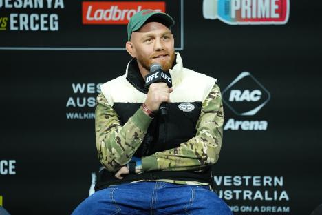 Jack Della Maddalena at a UFC Q&A session.