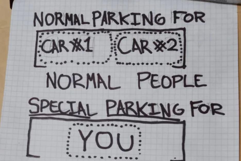 ‘Your car will be keyed’ people say of man’s passive aggressive note for neighbour’s bad parking – but who’s right?