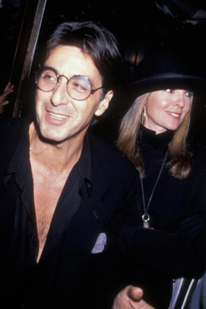 Al Pacino and Diane Keaton at the premiere party for "Sea of Love" in New York City.