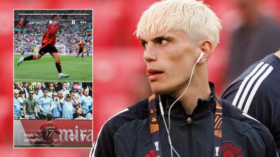 Alejandro Garnacho shares cryptic Instagram post before being left OUT of Man Utd starting XI for Europa League final