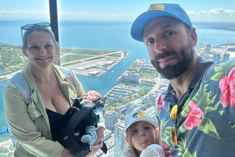 I had no clue I was pregnant until I gave birth on holiday 3,000 miles away – I’m 45 & had 2 kids before, it was a shock