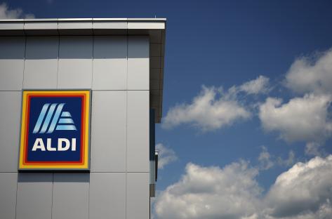 Aldi store exterior with logo.