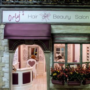 Orly's Hair & Beauty Salon, children's play village.