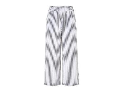 Women's striped trousers.