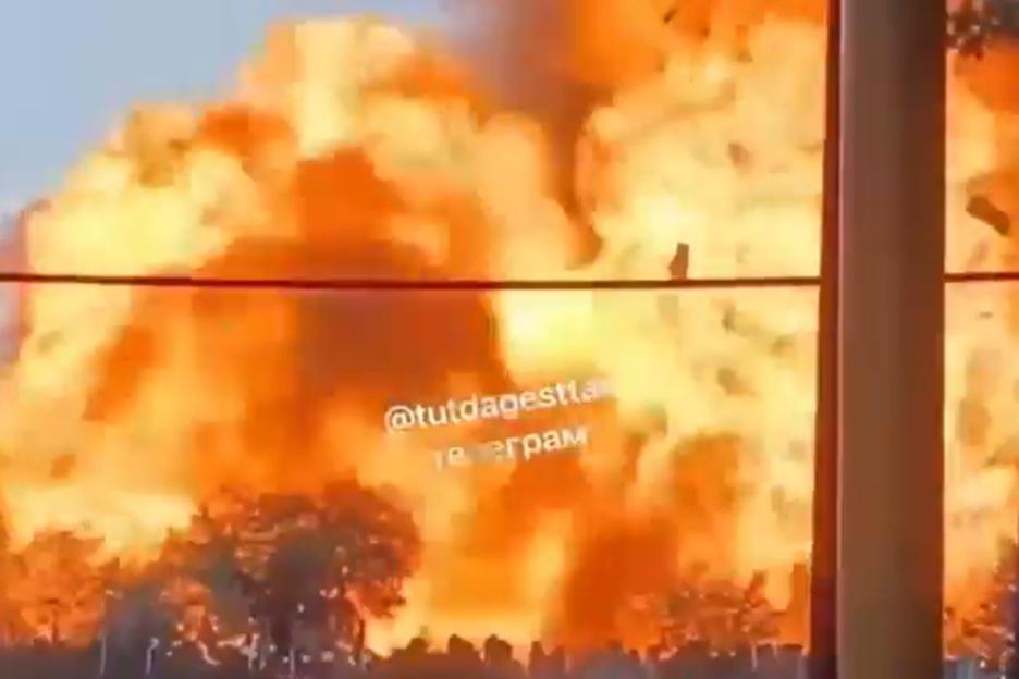 Terrifying moment petrol station erupts in huge explosion killing four after fire broke out as locals evacuated