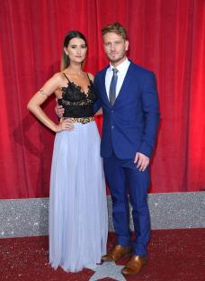 Charley Webb and Matthew Wolfenden at the British Soap Awards.